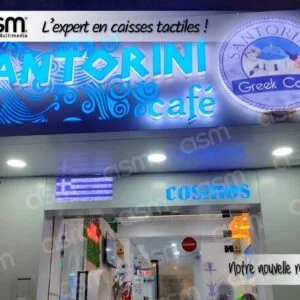 Santorini café